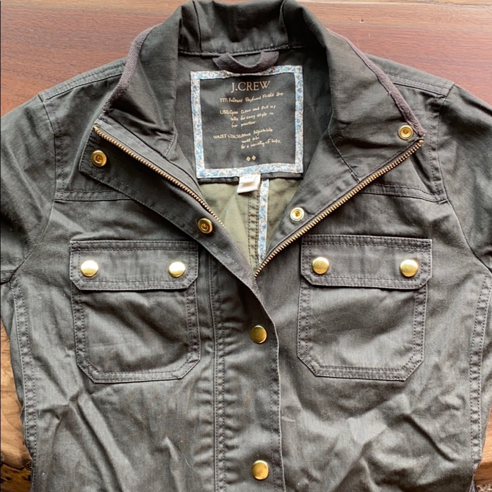 JCrew Green Army Jacket XXS